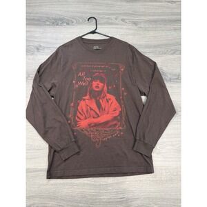 Red Taylor's Version Glistened As It Fell Long Sleeve  T-Shirt Brown Size Large
